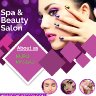 Beauty salon purple flyer design - Made with PosterMyWall